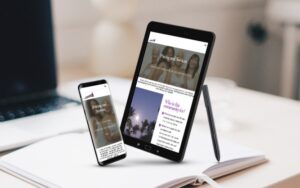 Image of website on mobile devices